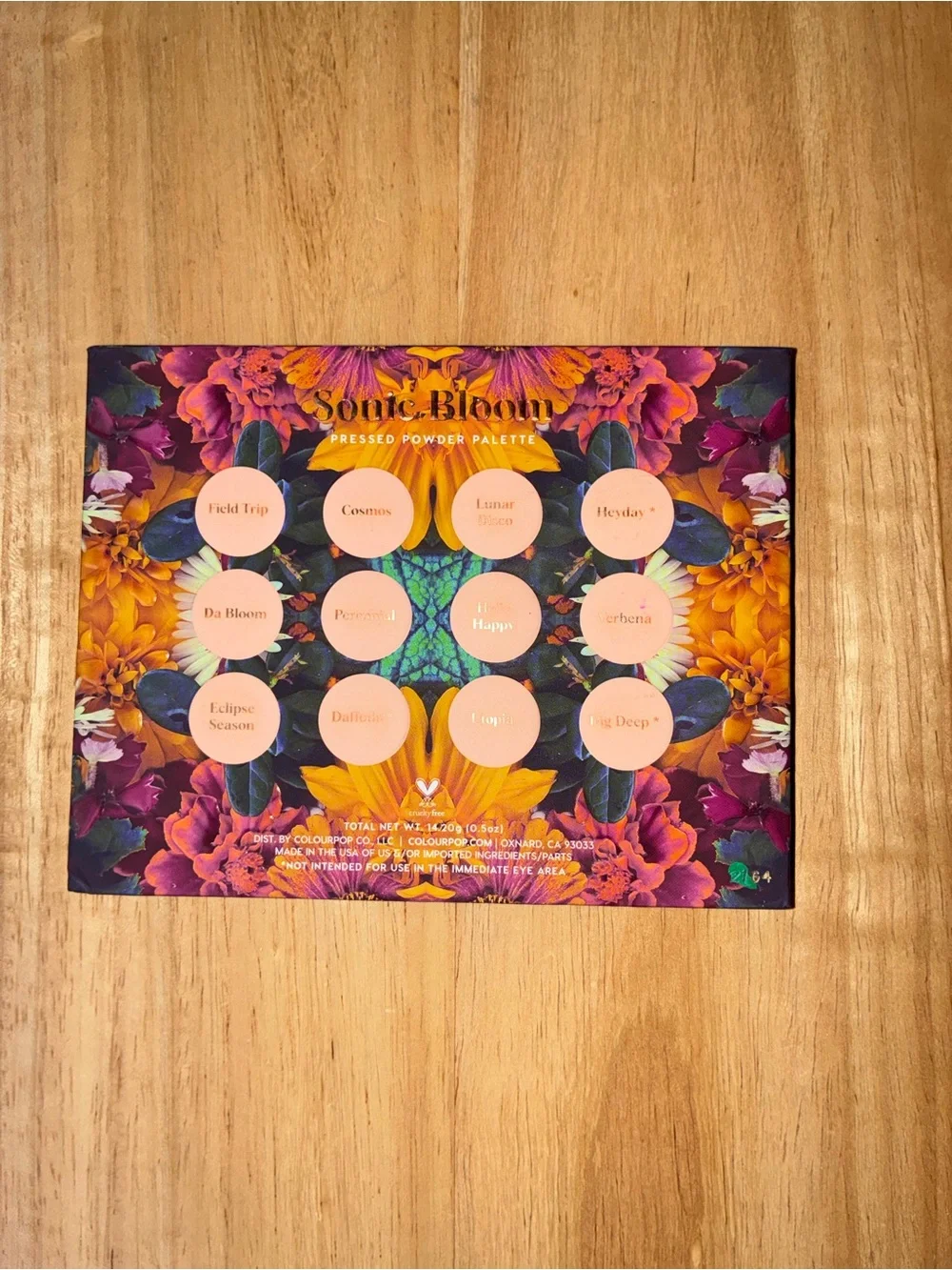 ColourPop Sonic Bloom Eyeshadow Palette - 12 Pan Pressed Powder